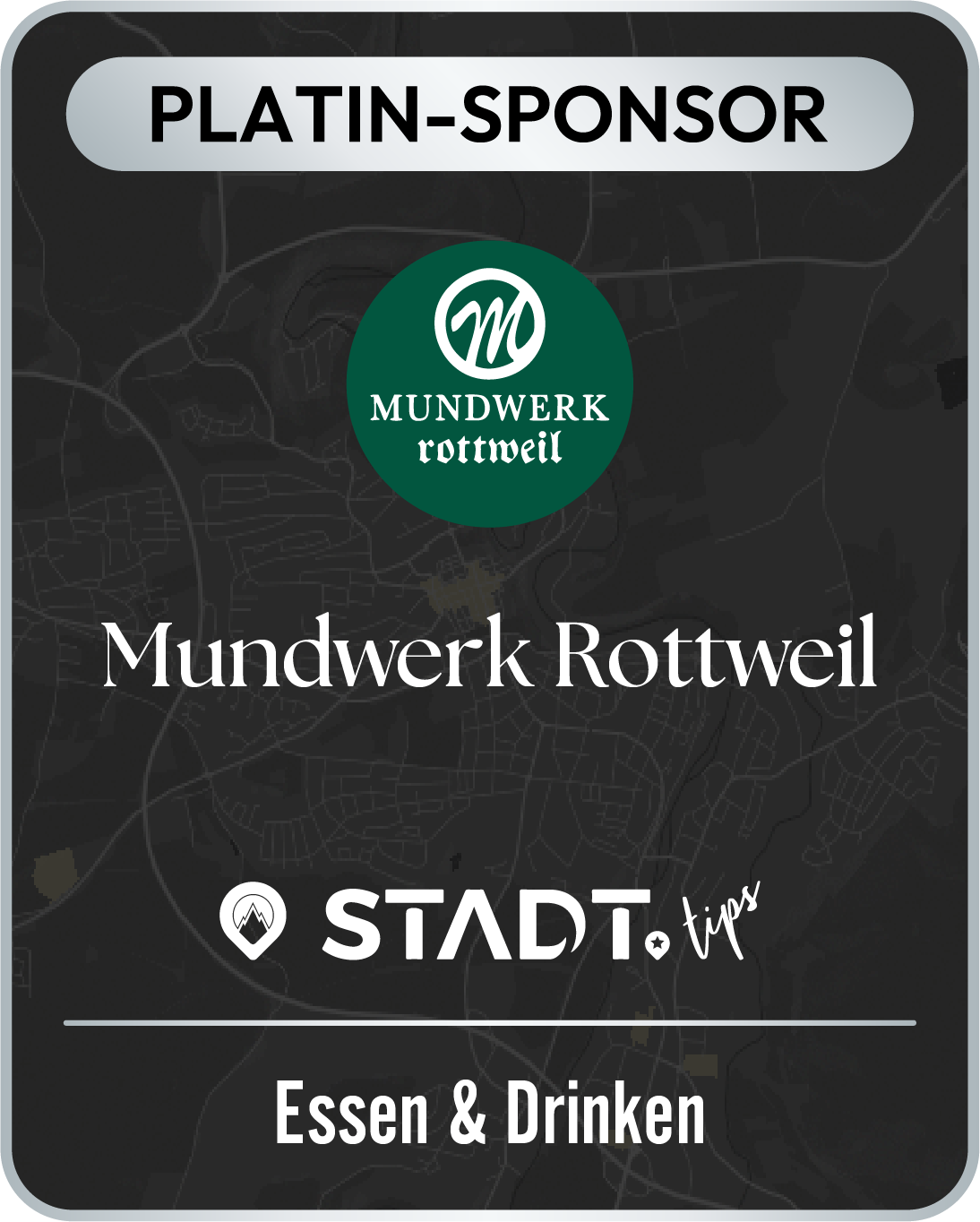 Stadt.tips Badge for Mundwerk Rottweil