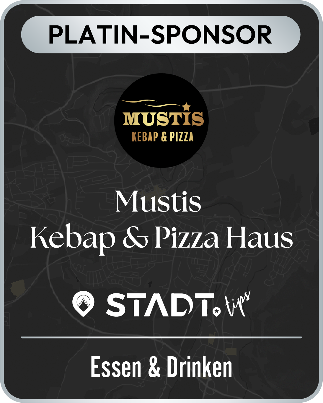Stadt.tips Badge for Mustis Kebap & Pizza Haus